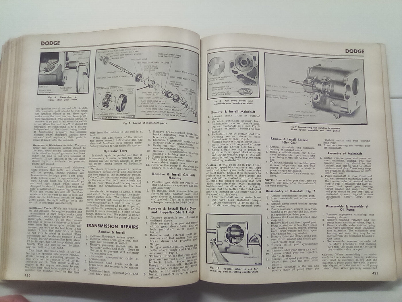 Motor's Truck Repair Manual (1958) Various Marques