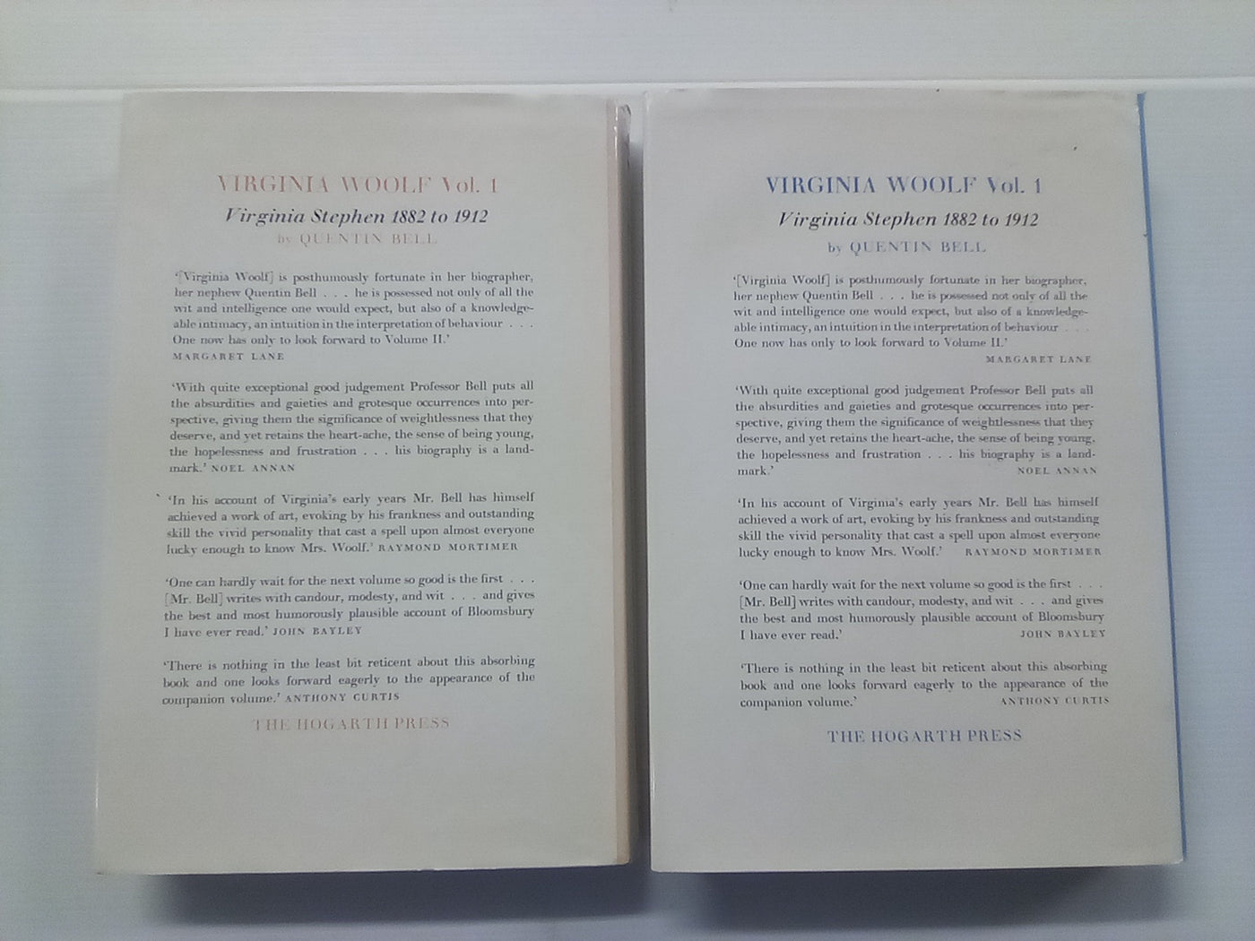 Virginia Woolf - A Biography by Quentin Bell - Volumes 1 & 2