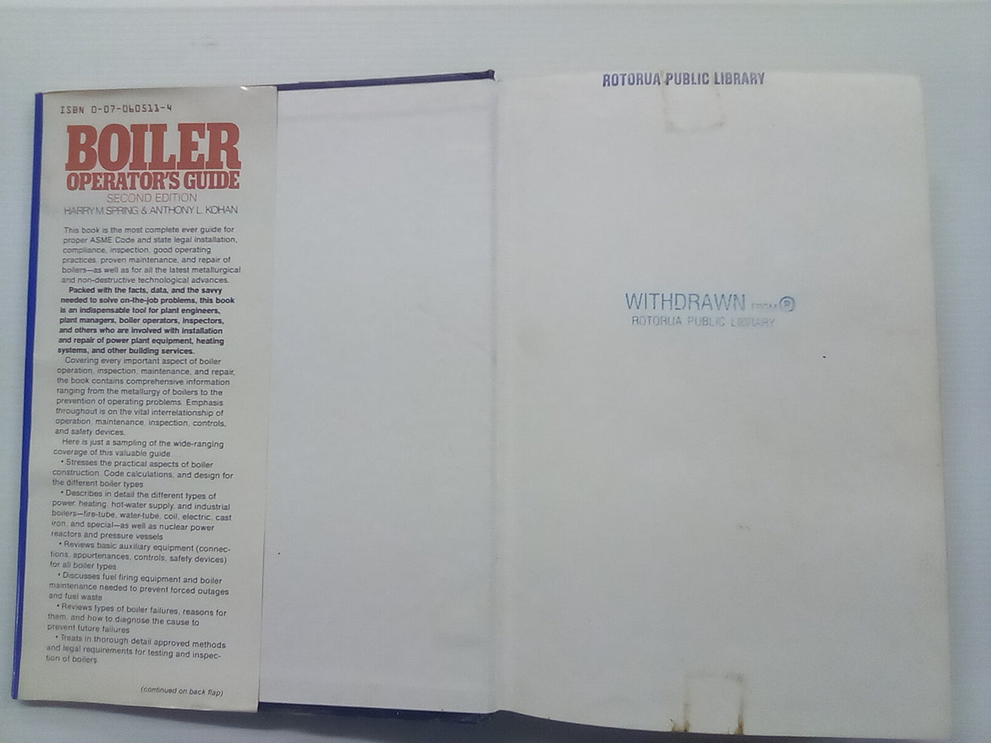 Boiler Operator's Guide (1981) by H.M. Spring & A.L. Kohan