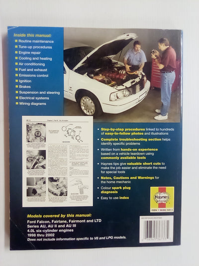 Ford Falcon & Fairlane 1998-2002 Haynes Repair Manual