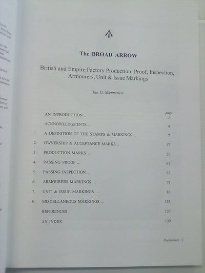 The Broad Arrow - British & Empire Production, Proof, Unit & Issue Markings by Ian Skennerton
