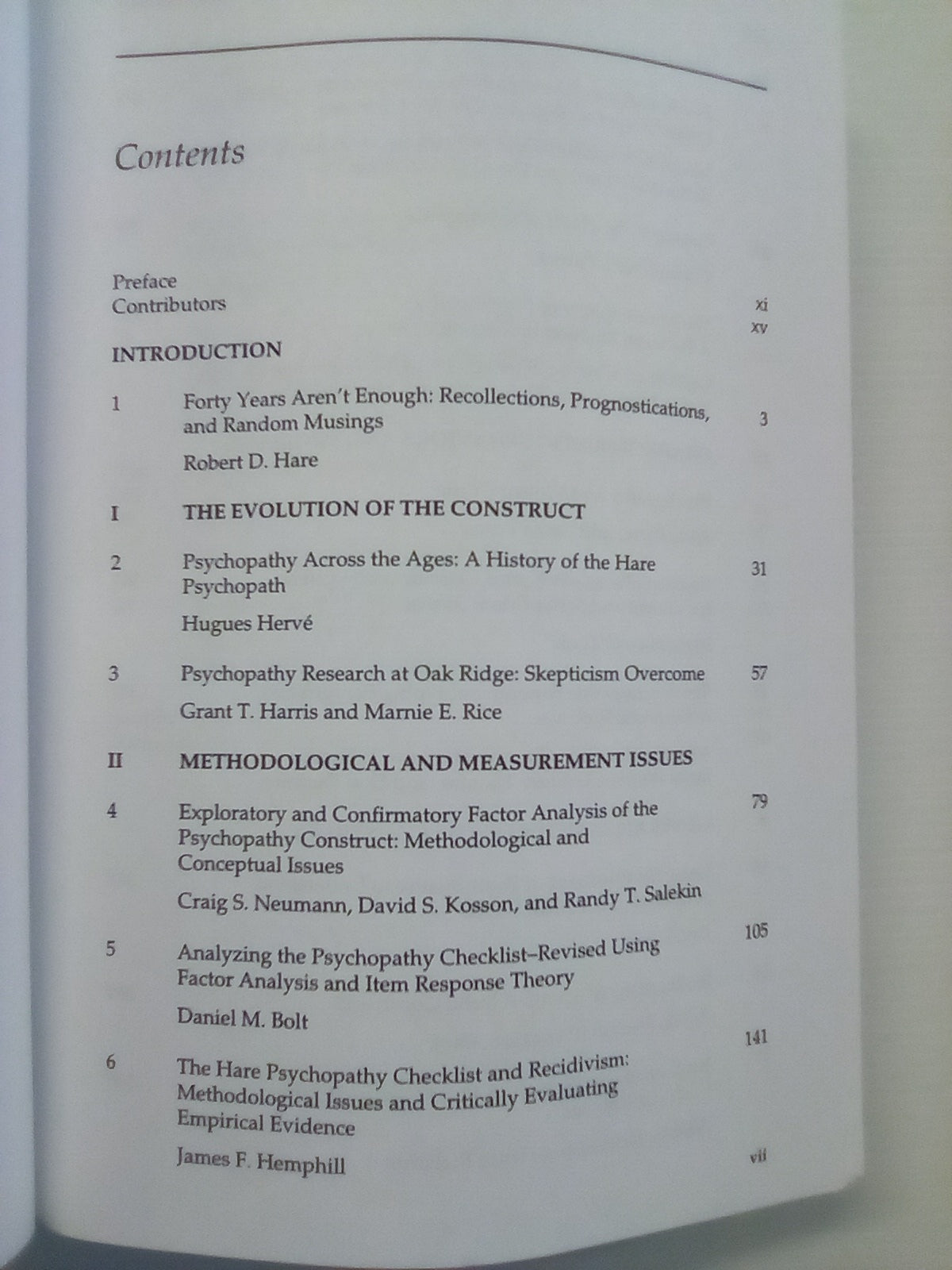 The Psychopath - Theory, Research, & Practice by H. Herve and J. C. Yuille