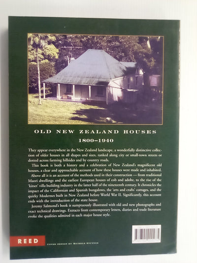 Old New Zealand Houses 1800-1940 by Jeremy Salmond