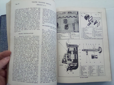 Tractor and Equipment Training (1950s? Home Study Course) Bound in Folder