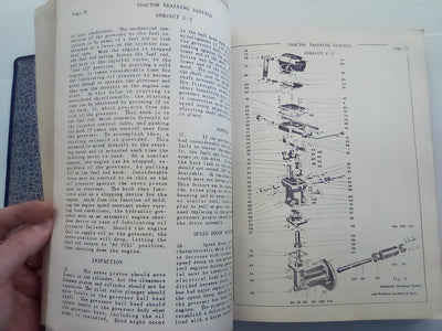 Tractor and Equipment Training (1950s? Home Study Course) Bound in Folder