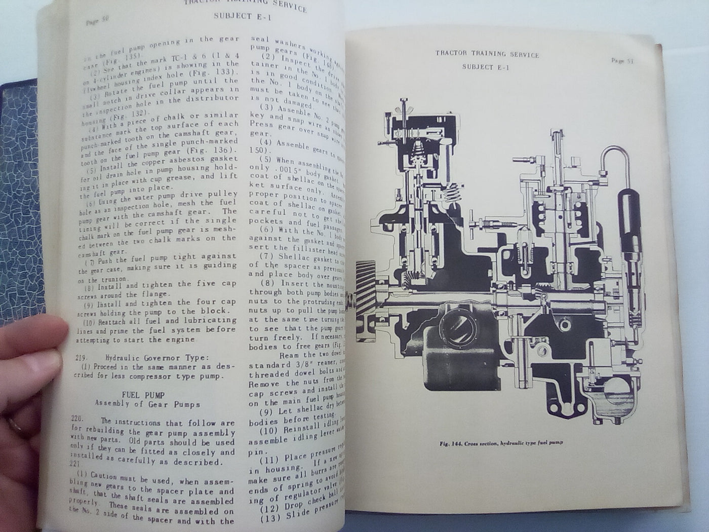 Tractor and Equipment Training (1950s? Home Study Course) Bound in Folder
