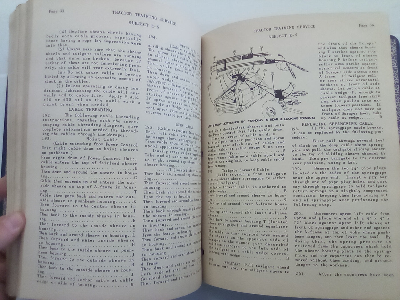 Tractor and Equipment Training (1950s? Home Study Course) Bound in Folder
