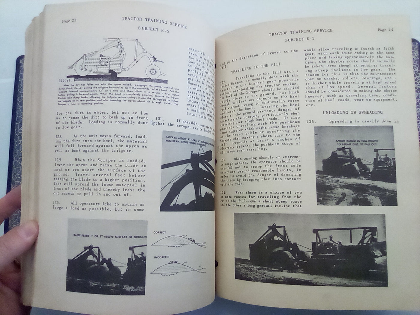 Tractor and Equipment Training (1950s? Home Study Course) Bound in Folder