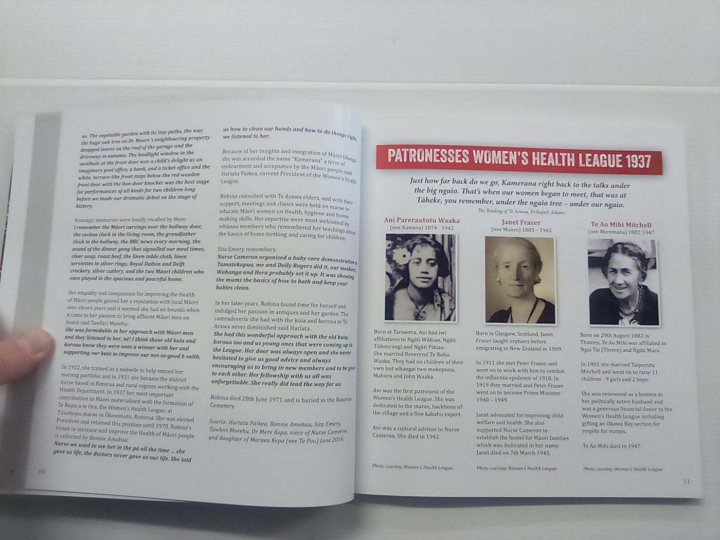 Te Ropu O Te Ora - The Founding of the Te Arawa Women's Health League 1937 by Dr. Laurie Morrison
