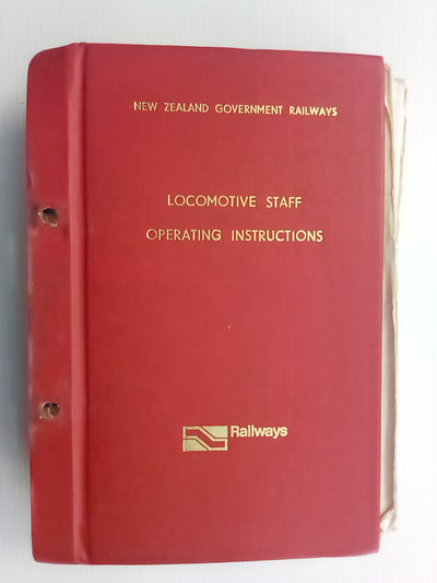 Locomotive Staff Operating Instructions by New Zealand Government Railways