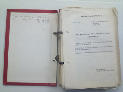 Locomotive Staff Operating Instructions by New Zealand Government Railways