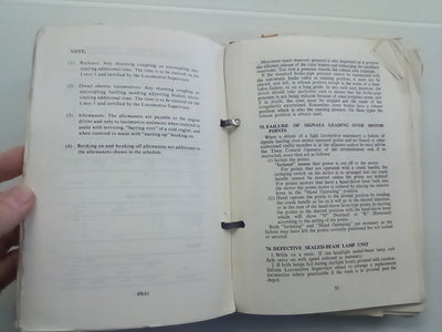Locomotive Staff Operating Instructions by New Zealand Government Railways