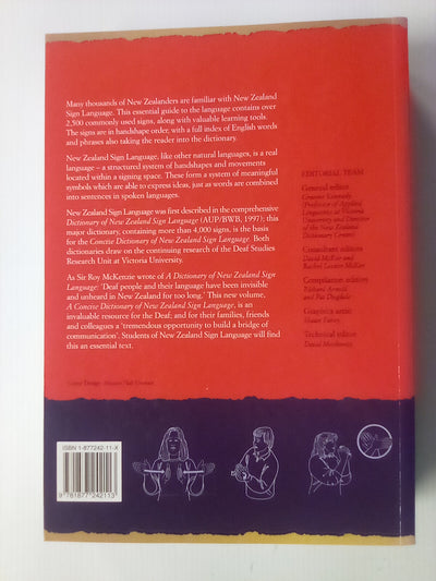 Dictionary of New Zealand Sign Language by Auckland University Press