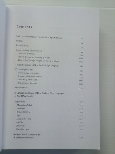 Dictionary of New Zealand Sign Language by Auckland University Press