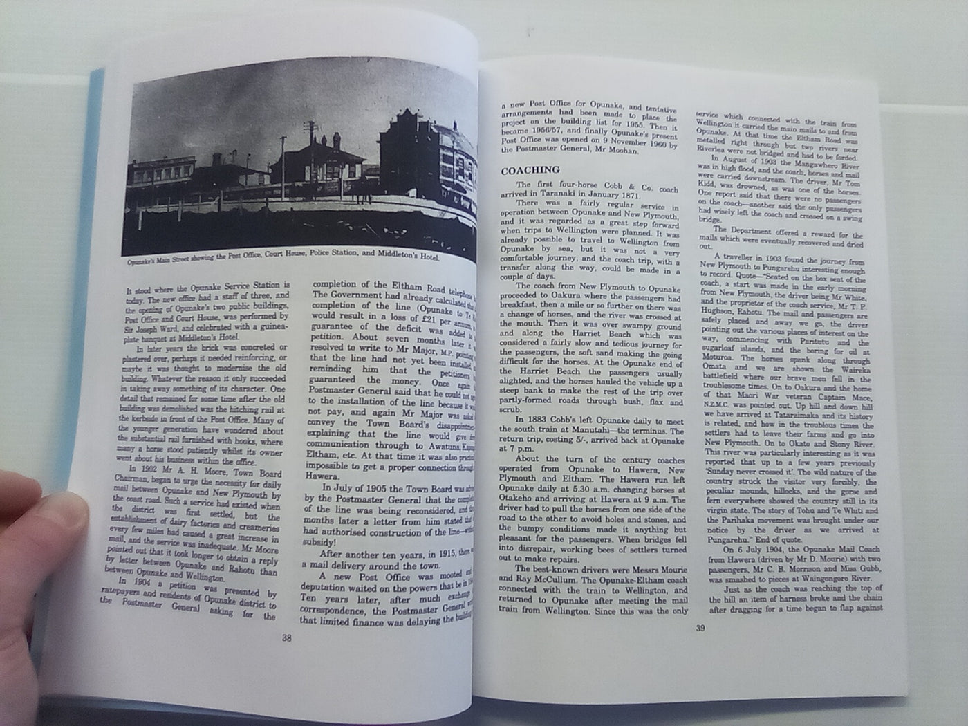 The Clearing - A History of Opunake by Kate Mickelson