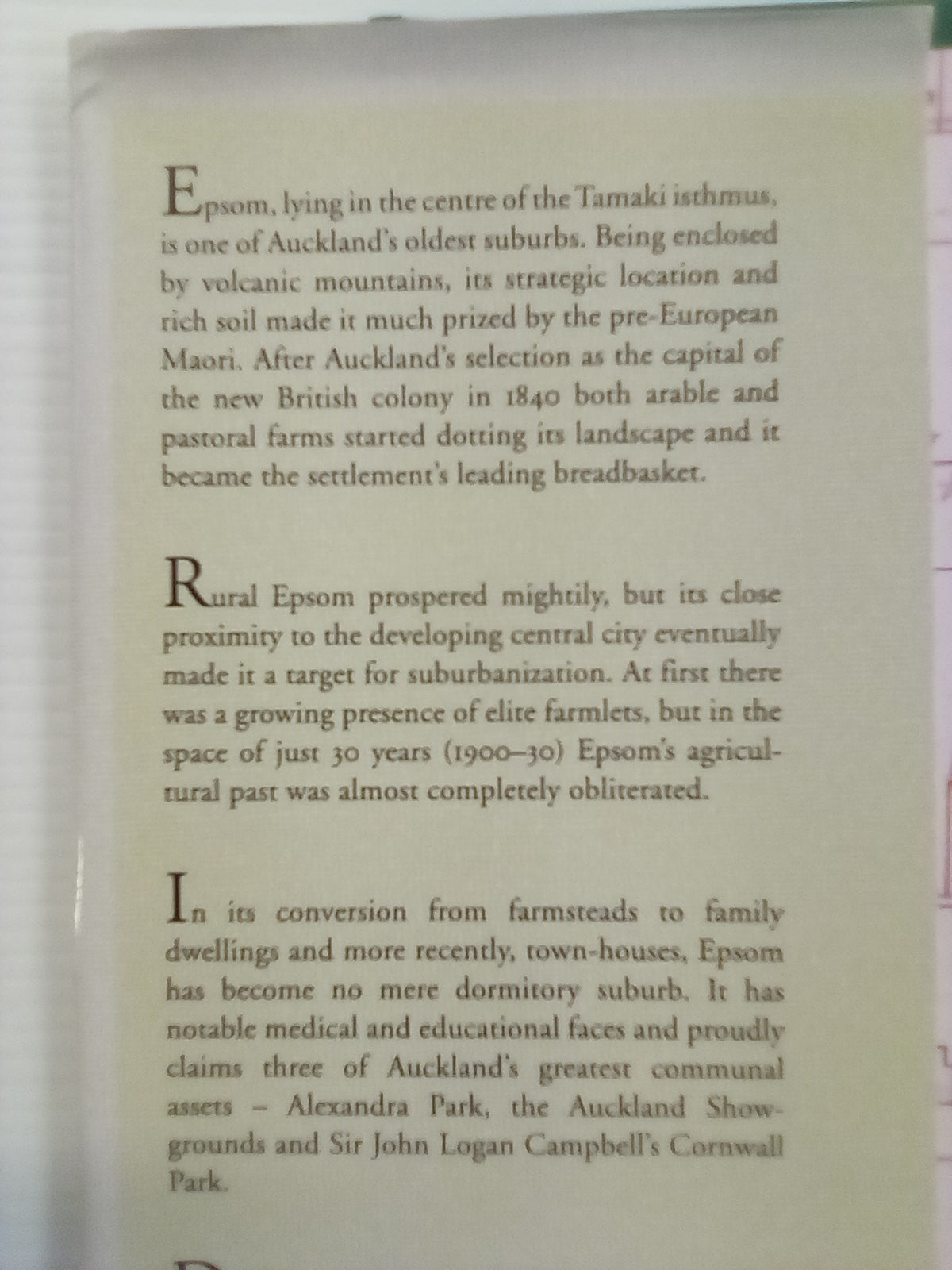 The History of Epsom edited by Graham Bush