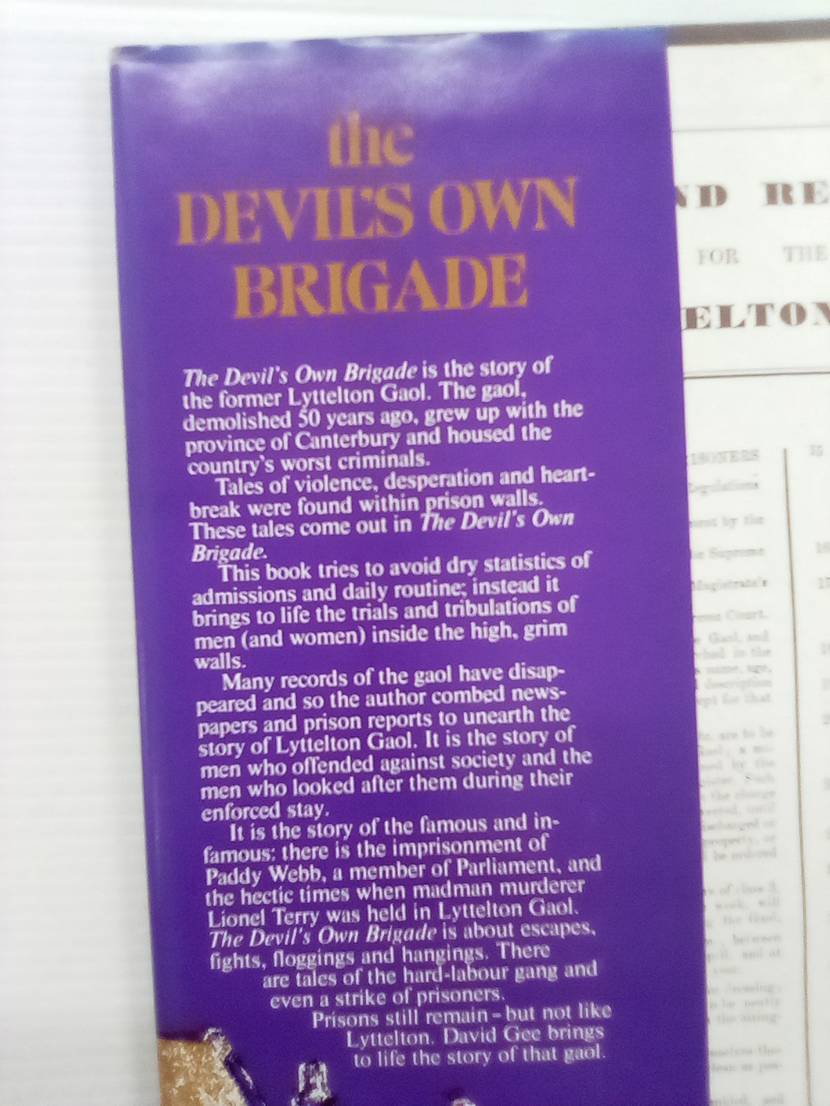 The Devil's Own Brigade - Lyttelton Gaol 1860-1920 by David Gee