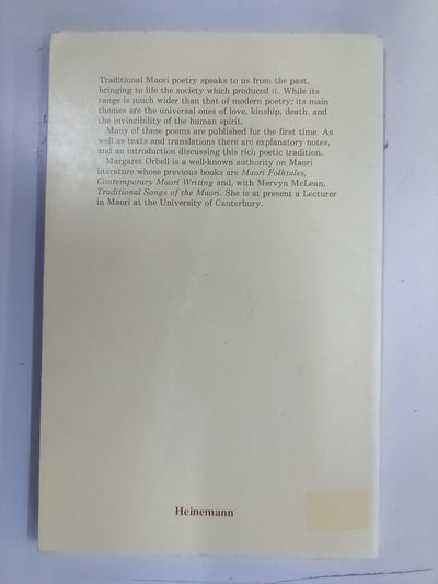 Maori Poetry - An Introductory Anthology (1978) by Margaret Orbell