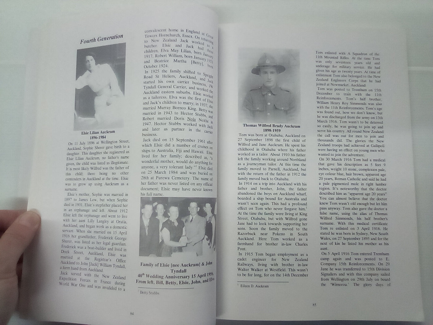 Auckram - A New Zealand Surname Origin & History 1849-1999 by D.K. Auckram