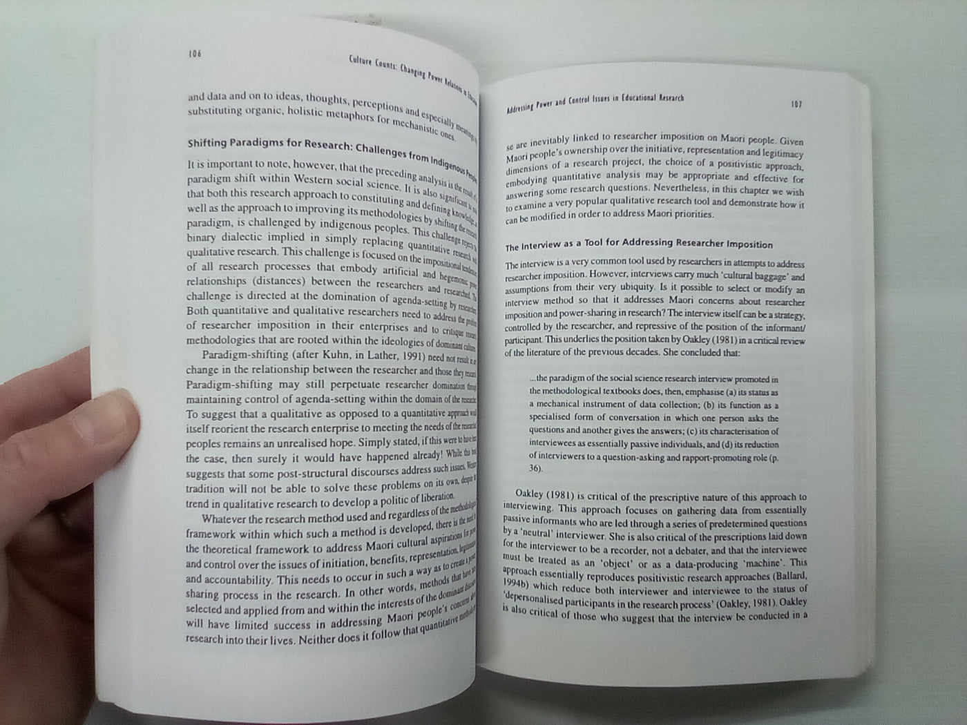 Culture Counts - Changing Power Relations in Education by R. Bishop & T. Glynn