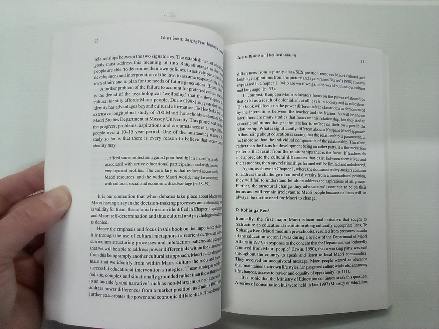 Culture Counts - Changing Power Relations in Education by R. Bishop & T. Glynn