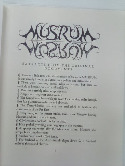 Musrum by Eric Thacker and Anthony Earnshaw