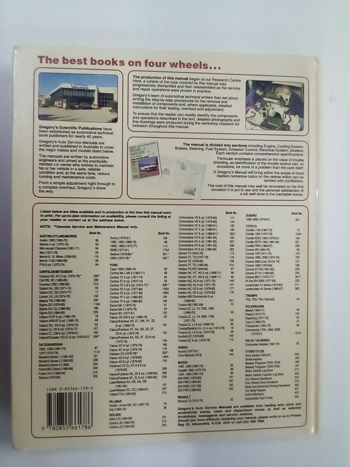 Ford Falcon XR-XT-XW-XY & Fairlane ZD V8 Models Repair Manual
