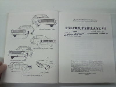 Ford Falcon XR-XT-XW-XY & Fairlane ZD V8 Models Repair Manual