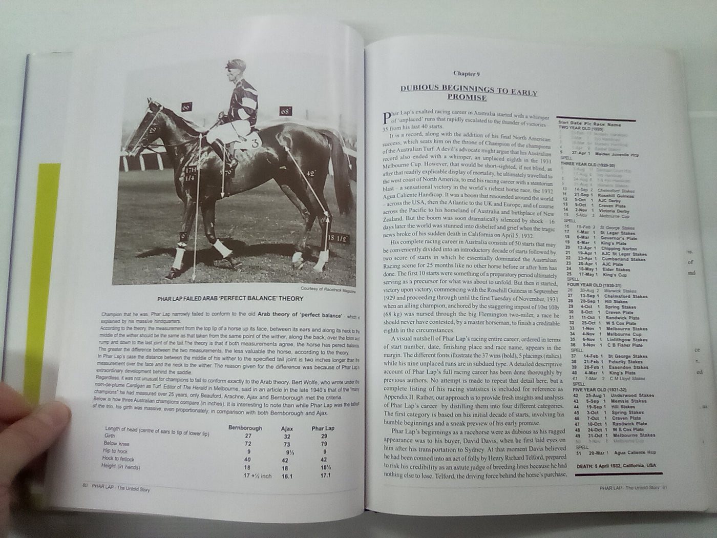 Phar Lap - The Untold Story (SIGNED COPY) by Graeme Putt & Pat McCord