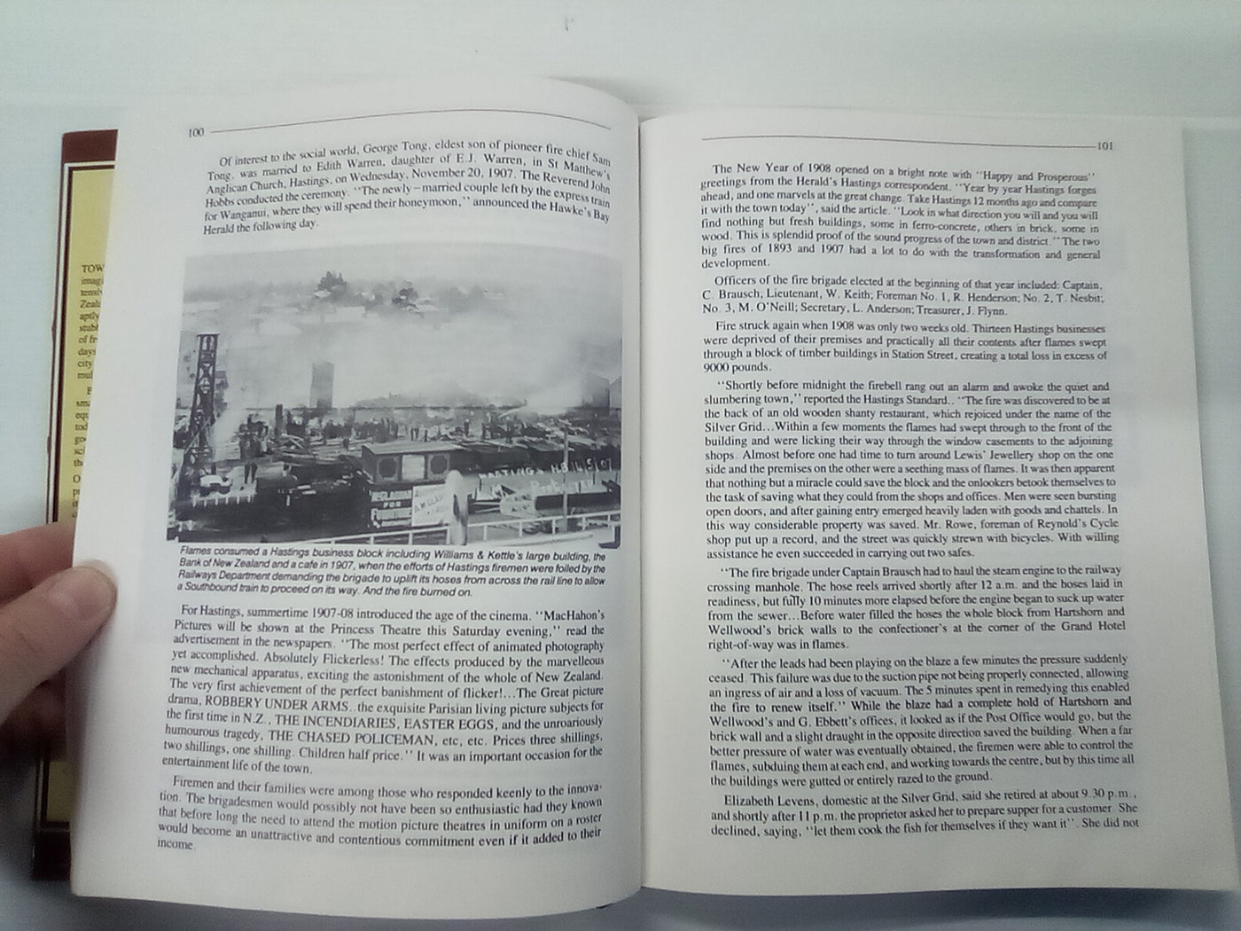 Fighting Flames - A Century of Firefighting in Hastings 1886-1986 by Russell W. Kirkby