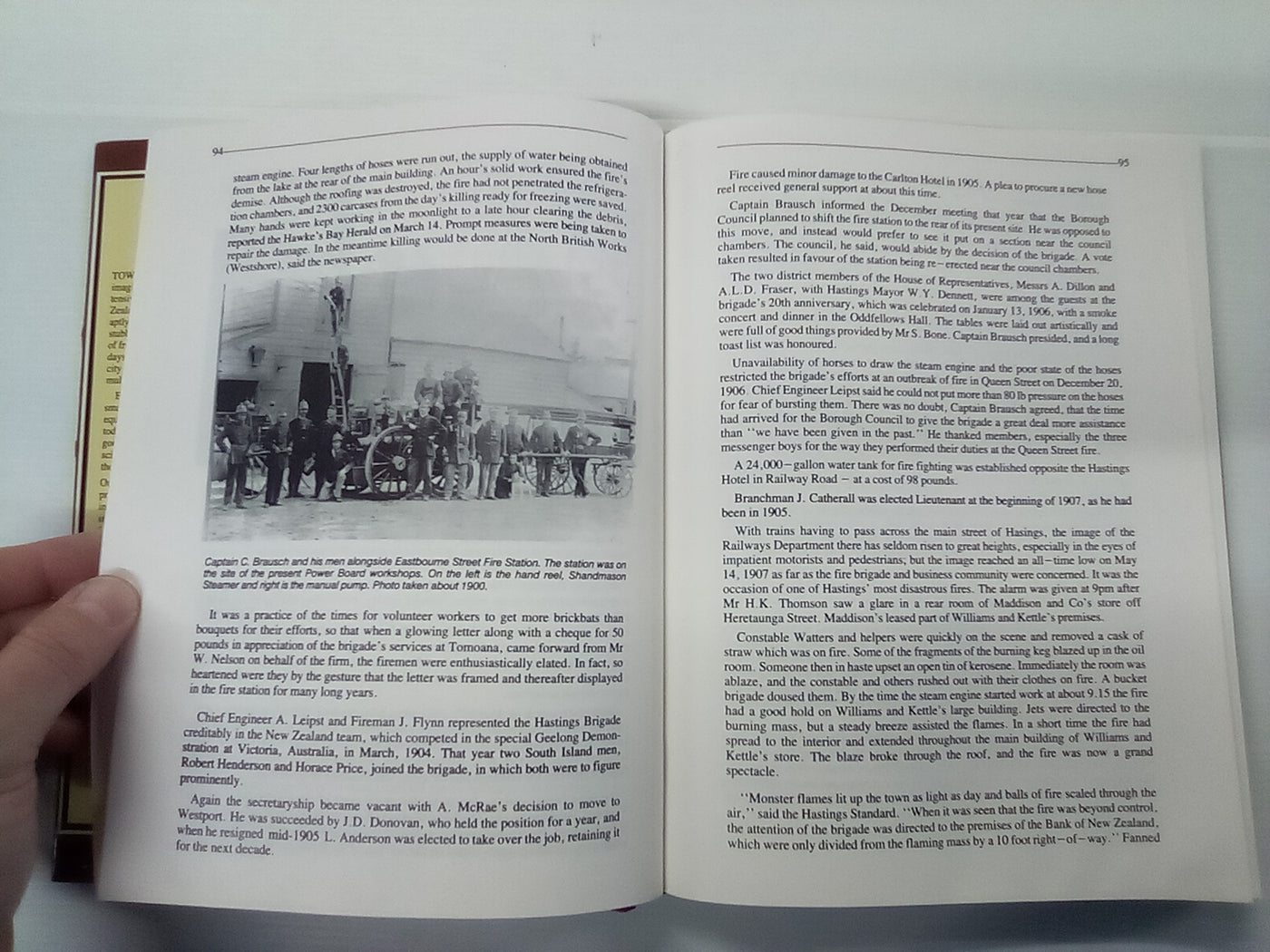 Fighting Flames - A Century of Firefighting in Hastings 1886-1986 by Russell W. Kirkby