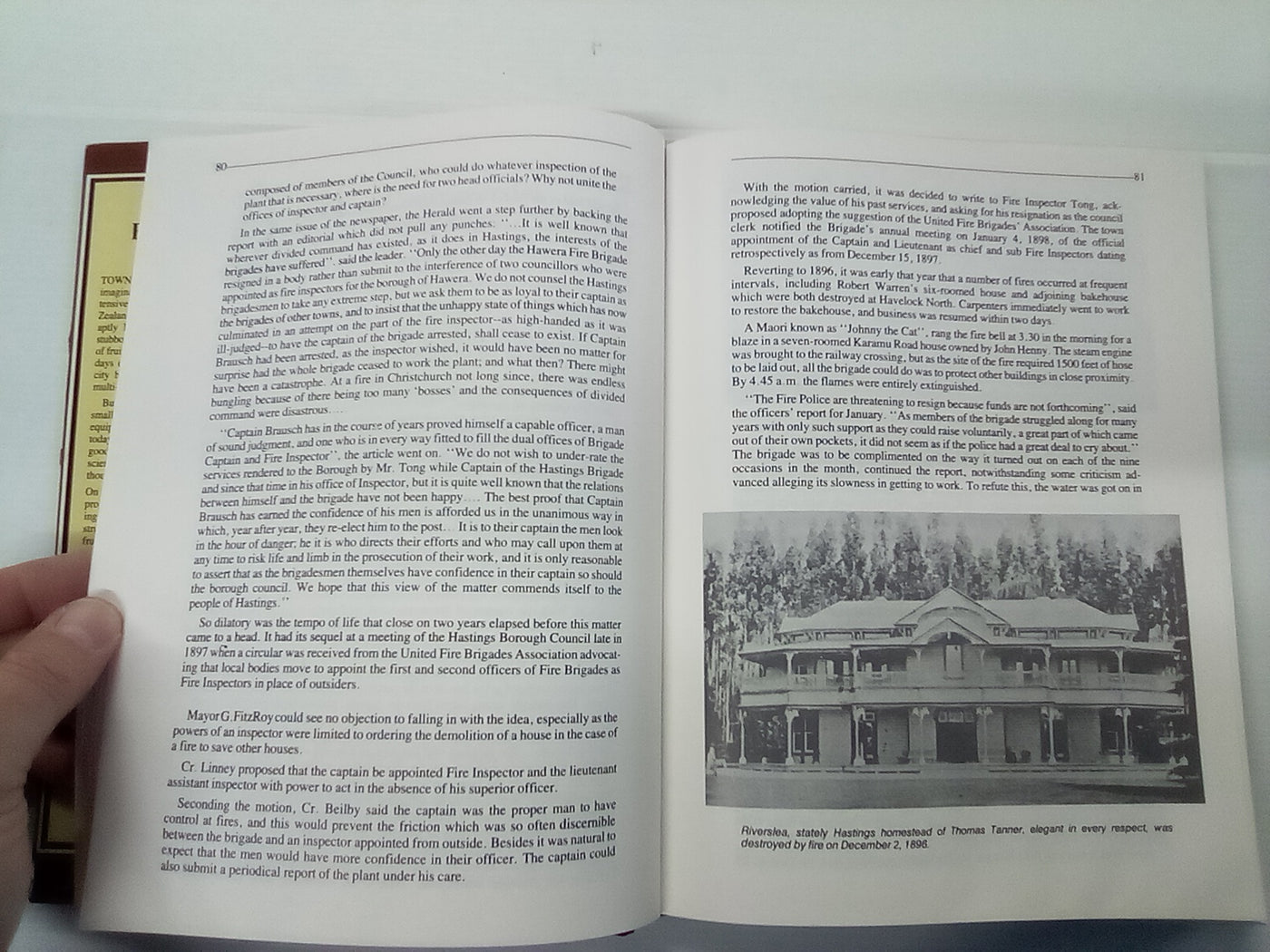 Fighting Flames - A Century of Firefighting in Hastings 1886-1986 by Russell W. Kirkby