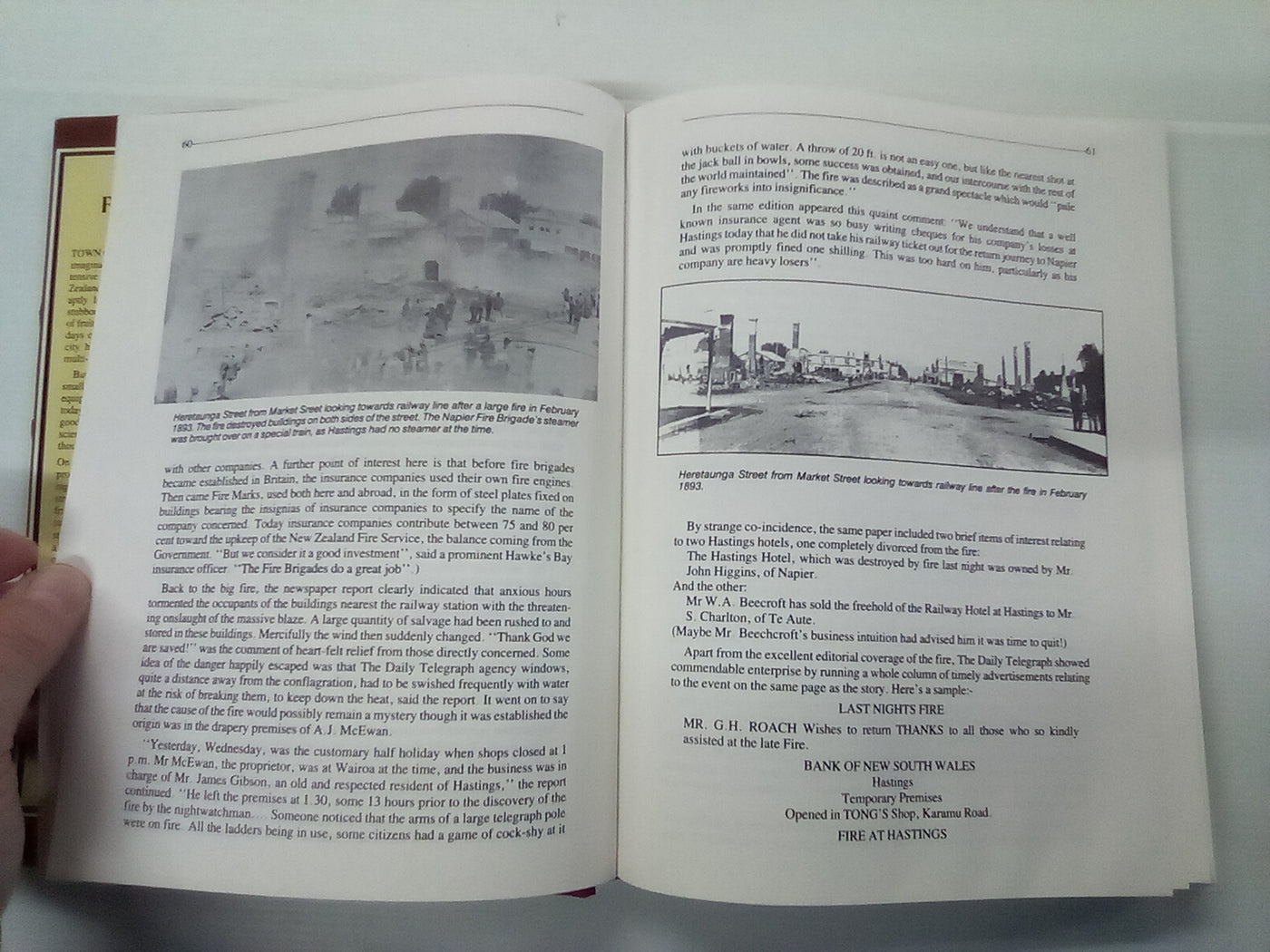 Fighting Flames - A Century of Firefighting in Hastings 1886-1986 by Russell W. Kirkby