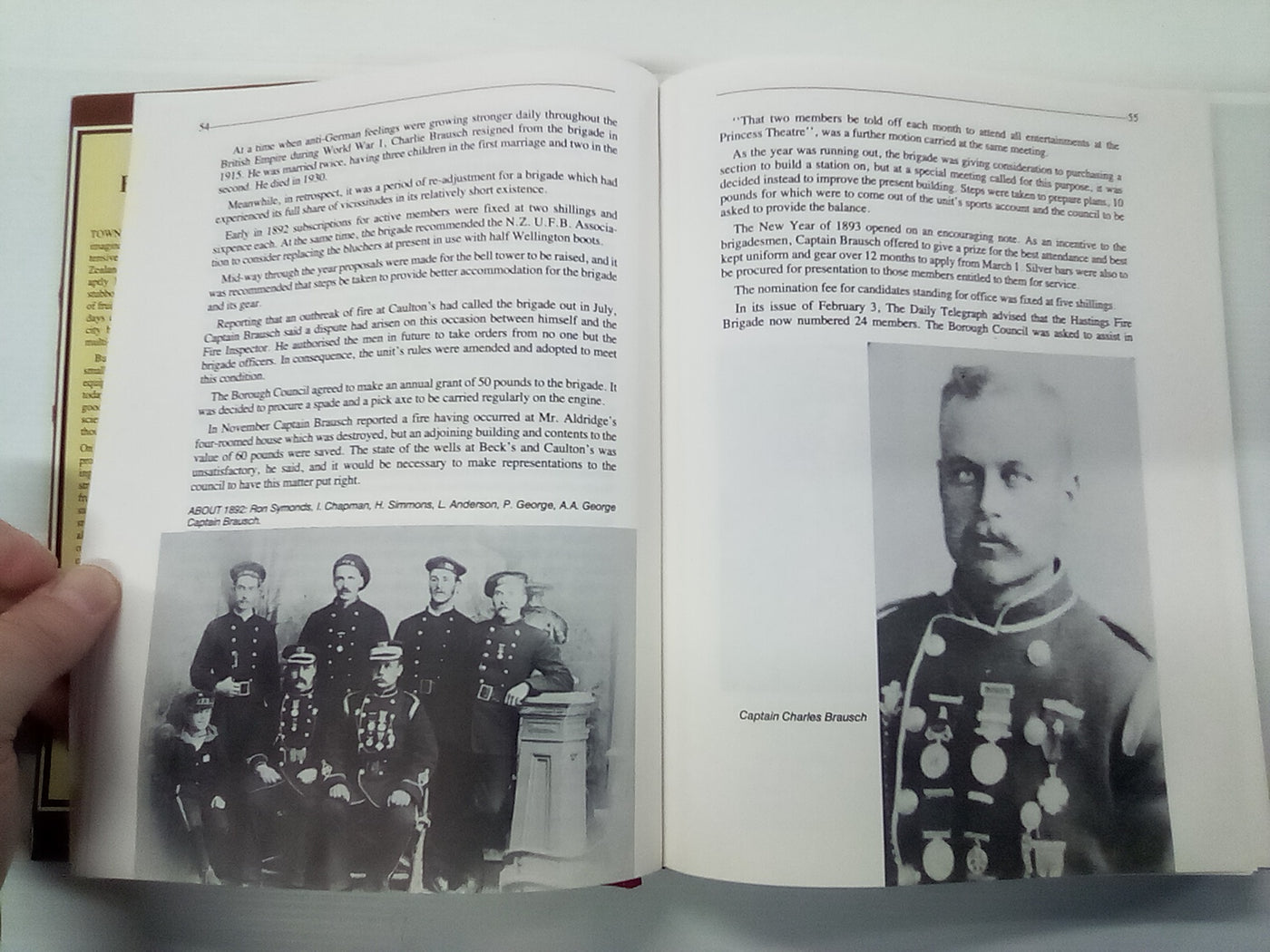 Fighting Flames - A Century of Firefighting in Hastings 1886-1986 by Russell W. Kirkby