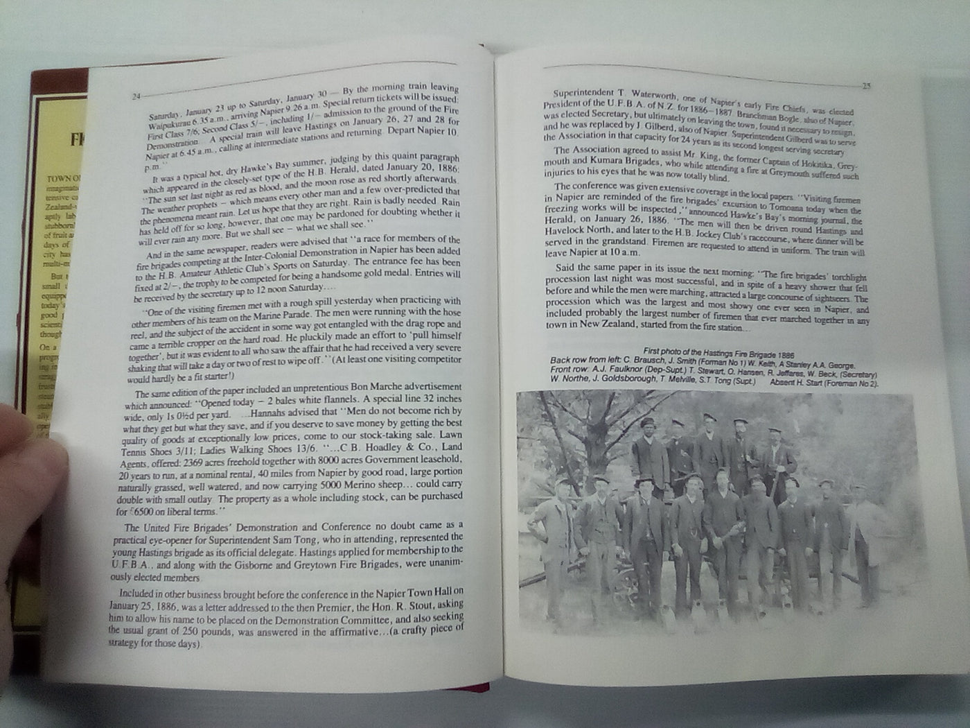 Fighting Flames - A Century of Firefighting in Hastings 1886-1986 by Russell W. Kirkby