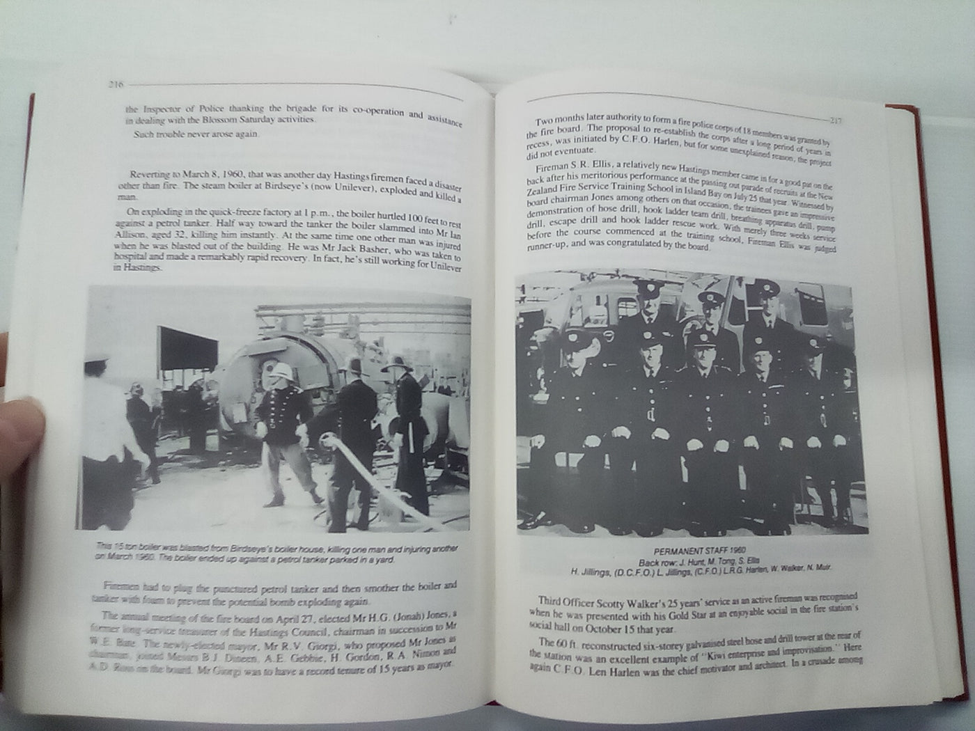 Fighting Flames - A Century of Firefighting in Hastings 1886-1986 by Russell W. Kirkby