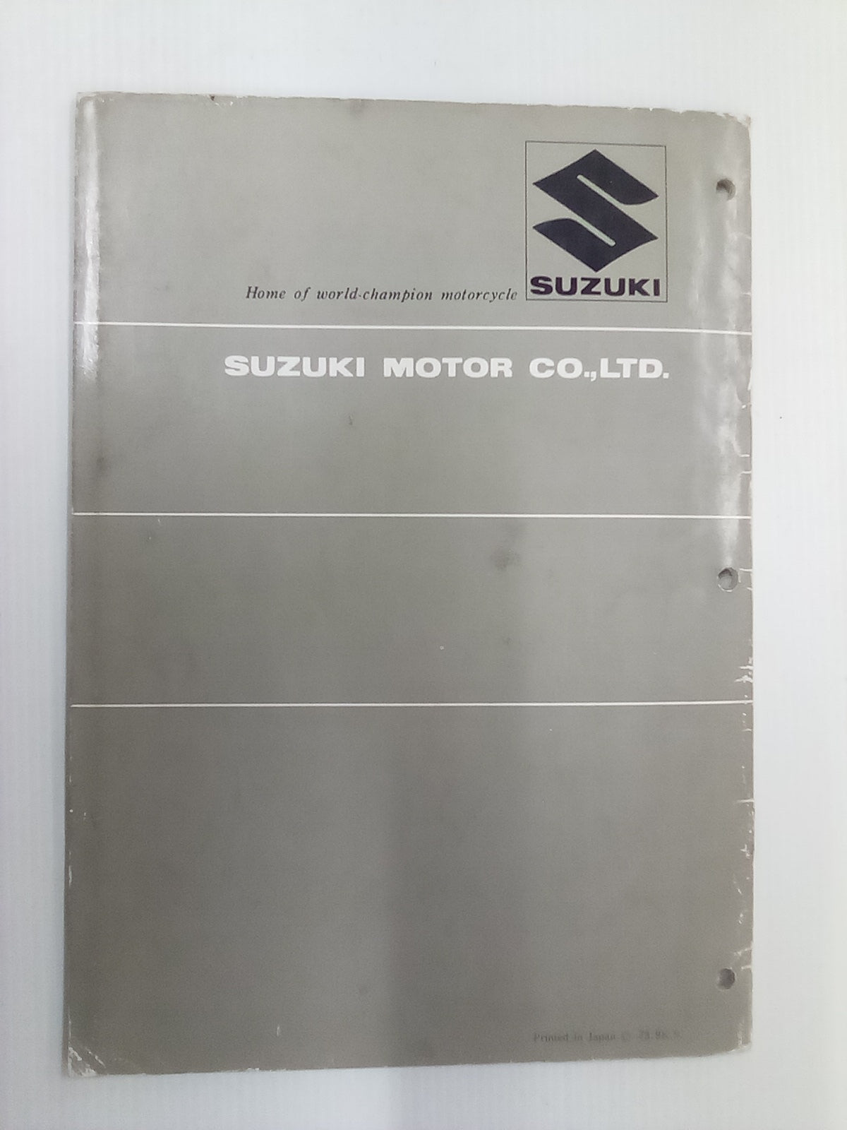 Suzuki TM 250 Factory Service Manual (Published April 1972)