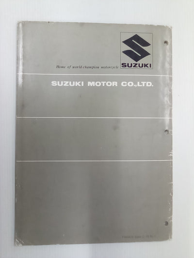 Suzuki TM 250 Factory Service Manual (Published April 1972)