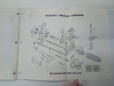 Suzuki TM 250 Factory Service Manual (Published April 1972)