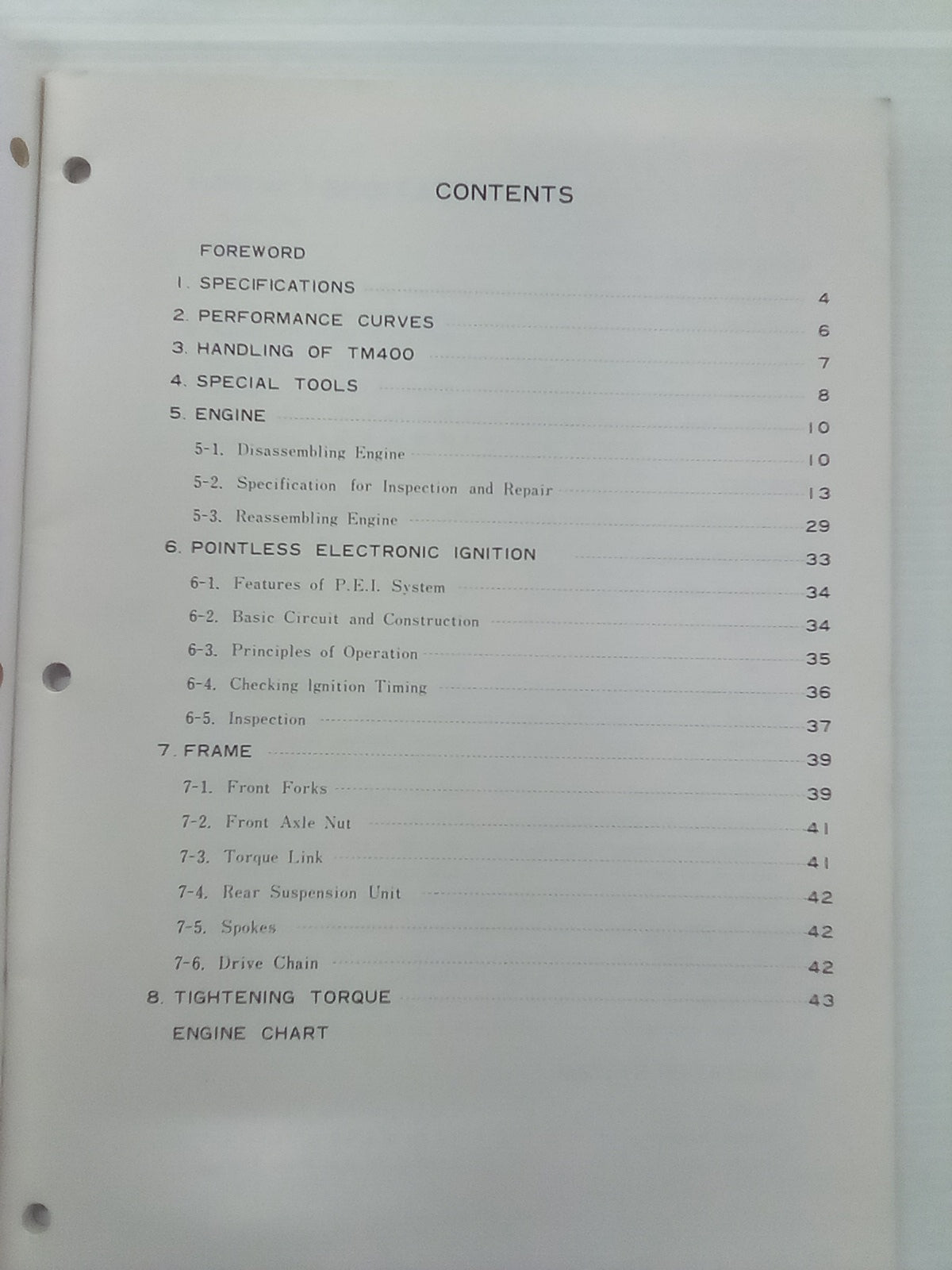 Suzuki TM 400 Factory Service Manual (Published April 1971)