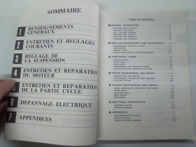 Yamaha YZ250(J) Factory Owner's Tuning and Service Manual (1981)
