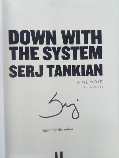 Down with the System by Serj Tankian SIGNED COPY