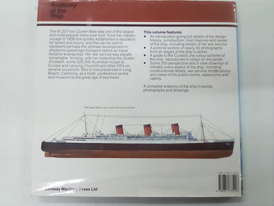 Cunard Liner Queen Mary (Anatomy of the Ship Series) by Ross Watton