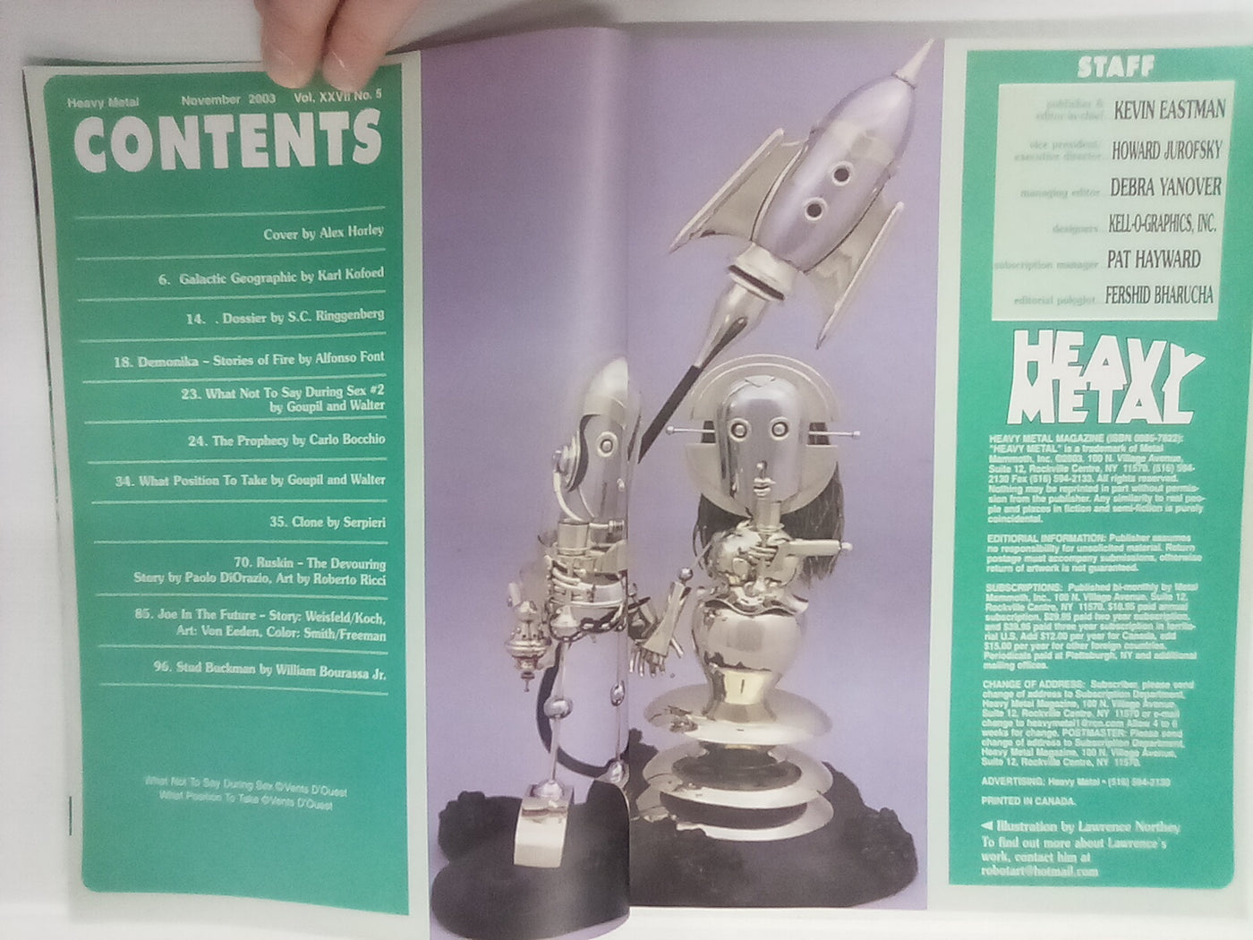 Heavy Metal Magazine November 2003