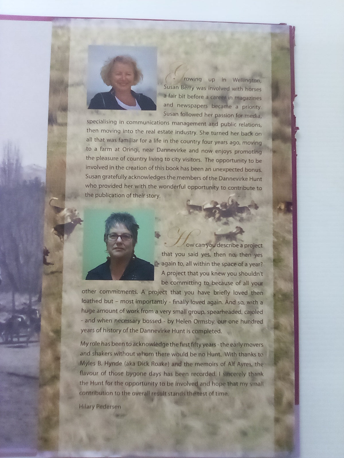 The Golden Thread - The History of the Dannevirke Hunt by Hilary Pedersen and Susan Berry