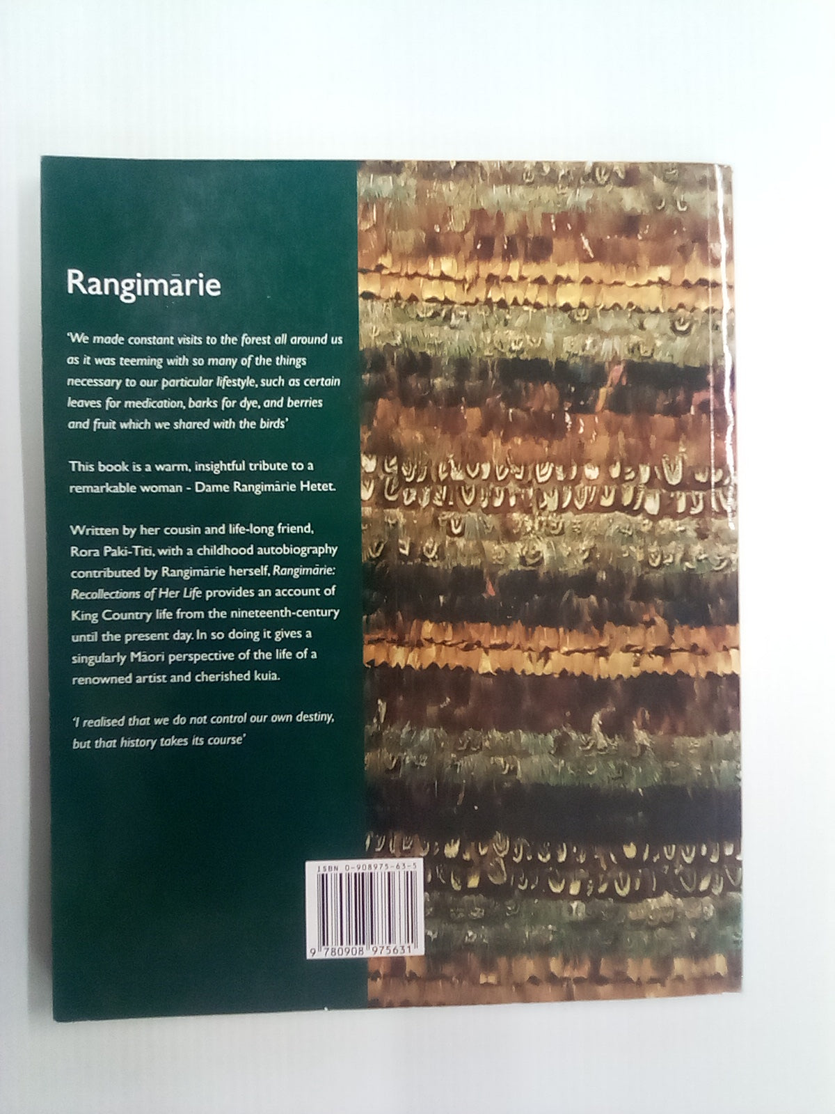 Rangimarie - Recollections of her Life by Rora Paki-Titi SIGNED COPY