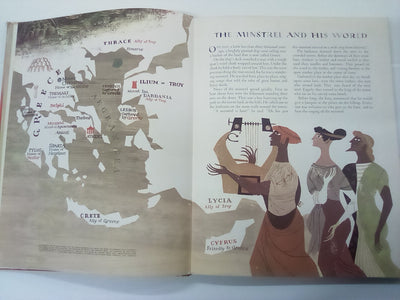 The Iliad and the Odyssey - A Giant Golden Book (1956) De Luxe Edition by Homer