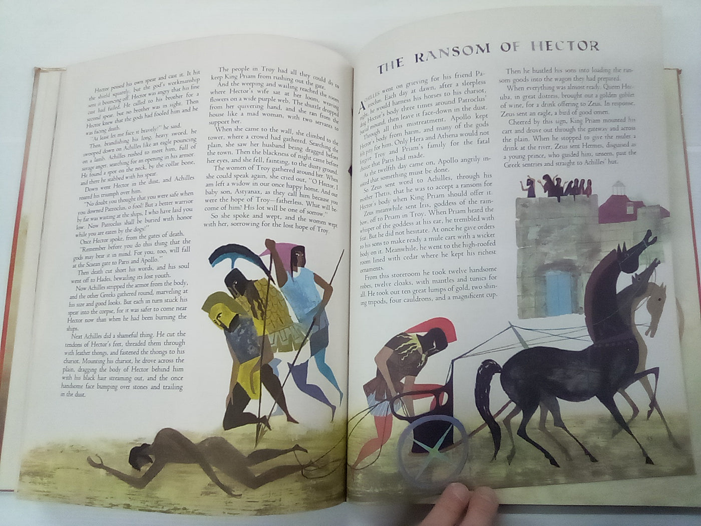 The Iliad and the Odyssey - A Giant Golden Book (1956) De Luxe Edition by Homer