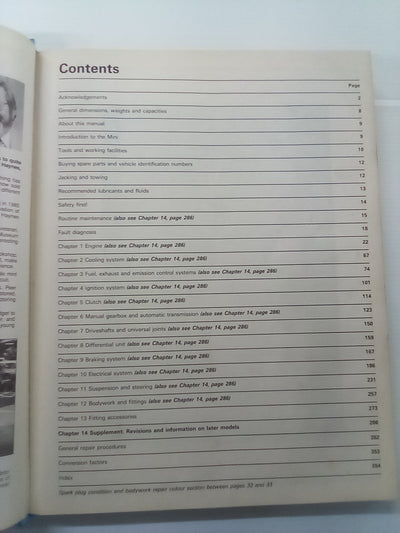 Haynes Mini 1969-1995 Repair Manual