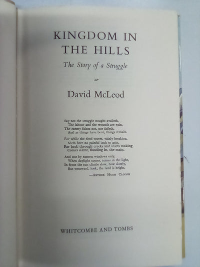 Kingdom in the Hills: the Story of a Struggle